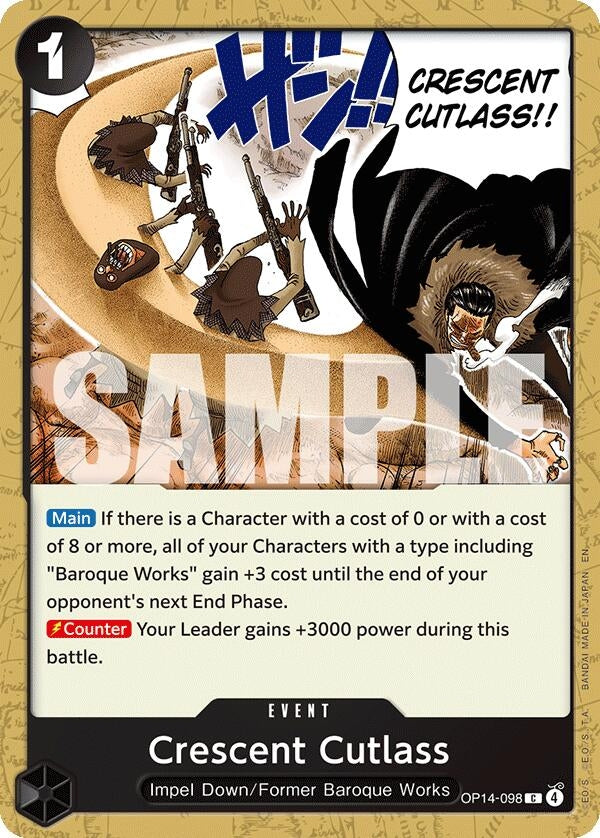 Image for Crescent Cutlass - One Piece Card Game