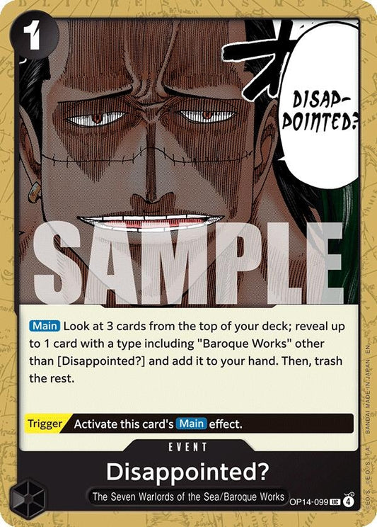 Image for Disappointed? - One Piece Card Game