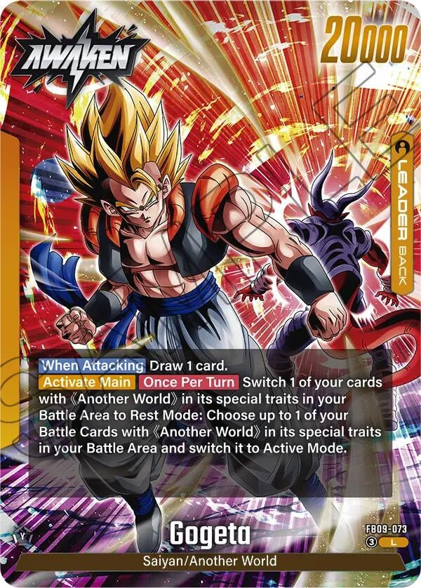 Image for Son Goku/Vegeta // Gogeta - Dragon Ball Super: Fusion World