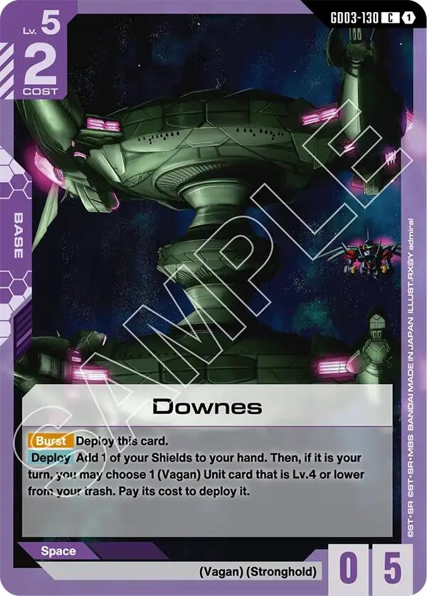 Image for Downes - Gundam Card Game