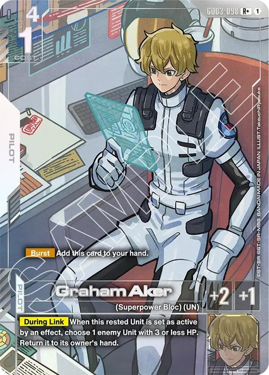 Image for Graham Aker (R+) - Gundam Card Game