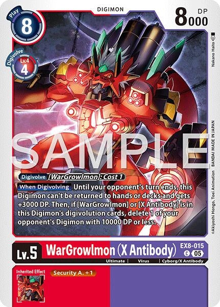 Image for WarGrowlmon (X Antibody) (Reprint) - Digimon Card Game