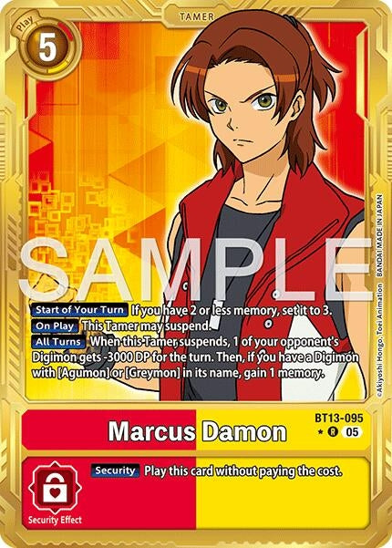 Image for Marcus Damon - BT13-095 (Gold Border) - Digimon Card Game