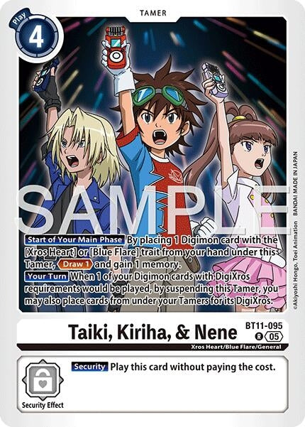 Image for Taiki, Kiriha, & Nene (Reprint) - Digimon Card Game
