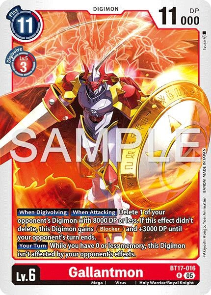 Image for Gallantmon - BT17-016 (Reprint) - Digimon Card Game