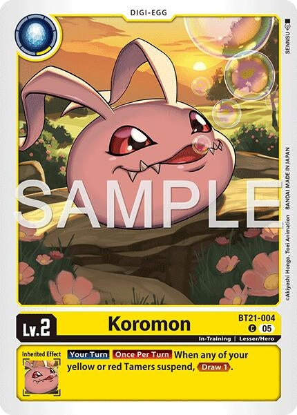 Image for Koromon - BT21-004 (Reprint) - Digimon Card Game