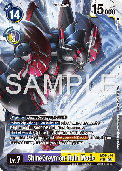 Image for ShineGreymon: Ruin Mode (Reprint) - Digimon Card Game