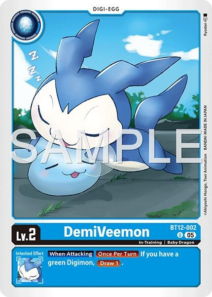 Image for DemiVeemon - BT12-002 (Reprint) - Digimon Card Game