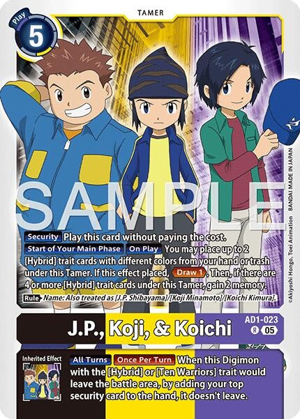Image for J.P., Koji, & Koichi - Digimon Card Game