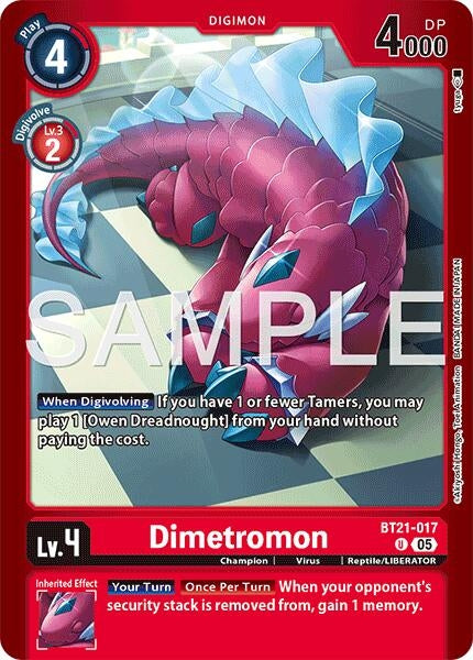 Image for Dimetromon - BT21-017 - Digimon Card Game