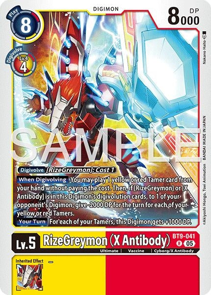 Image for RizeGreymon (X Antibody) (Reprint) - Digimon Card Game