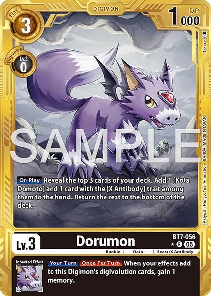 Image for Dorumon (Gold Border) - Digimon Card Game