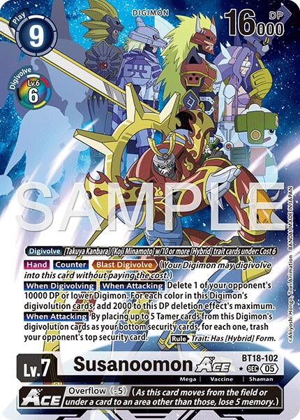 Image for Susanoomon ACE (Alternate Art) - Digimon Card Game