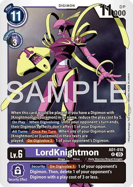 Image for LordKnightmon - AD1-018 - Digimon Card Game
