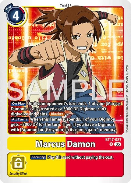 Image for Marcus Damon - BT17-087 (Reprint) - Digimon Card Game