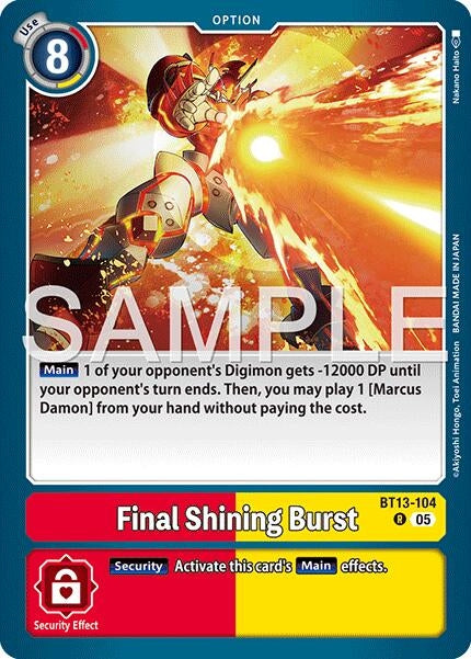 Image for Final Shining Burst (Reprint) - Digimon Card Game