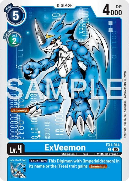 Image for ExVeemon - EX1-014 (Reprint) - Digimon Card Game