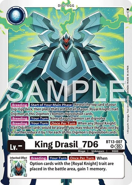 Image for King Drasil_7D6 (Reprint) - Digimon Card Game