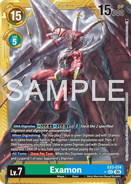 Image for Examon (Gold Border) - Digimon Card Game