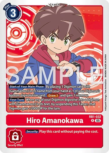 Image for Hiro Amanokawa - RB1-032 (Reprint) - Digimon Card Game