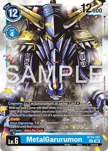 Image for MetalGarurumon (Reprint) - Digimon Card Game