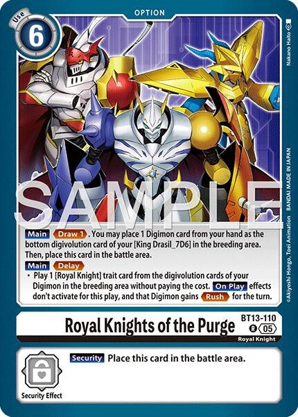Image for Royal Knights of the Purge (Reprint) - Digimon Card Game