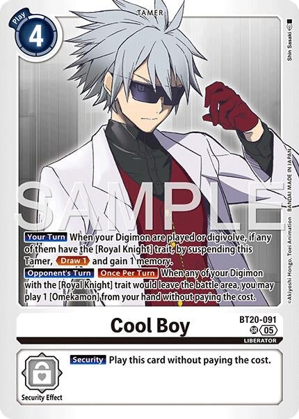 Image for Cool Boy - BT20-091 (Reprint) - Digimon Card Game