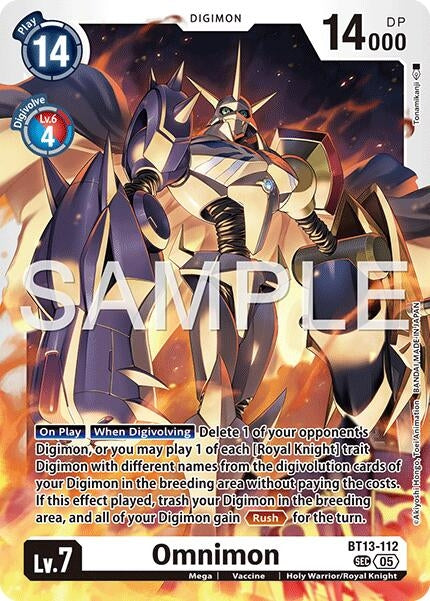 Image for Omnimon - BT13-112 (Reprint) - Digimon Card Game