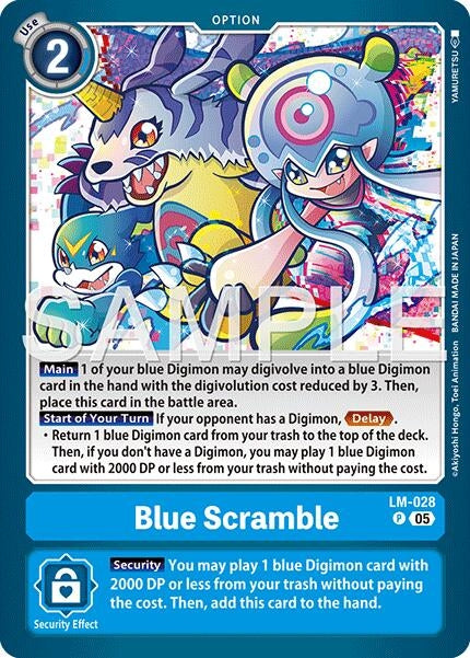 Image for Blue Scramble (Reprint) - Digimon Card Game
