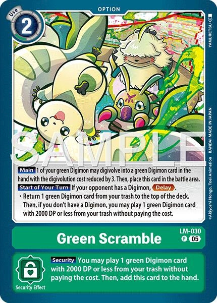 Image for Green Scramble (Reprint) - Digimon Card Game