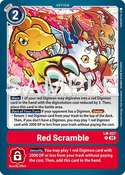 Image for Red Scramble (Reprint) - Digimon Card Game