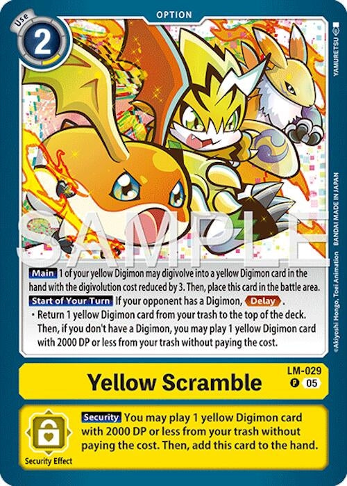 Image for Yellow Scramble (Reprint) - Digimon Card Game