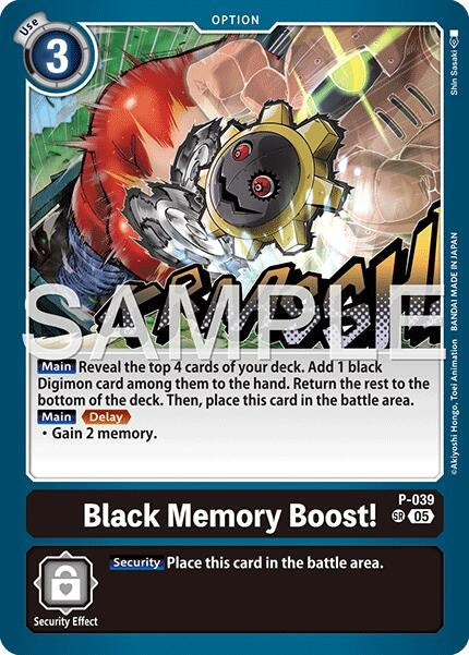 Image for Black Memory Boost! (Reprint) - Digimon Card Game