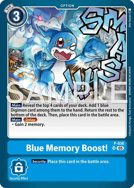 Image for Blue Memory Boost! (Reprint) - Digimon Card Game