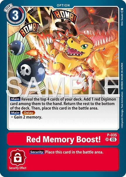 Image for Red Memory Boost! (Reprint) - Digimon Card Game