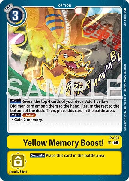 Image for Yellow Memory Boost! (Reprint) - Digimon Card Game