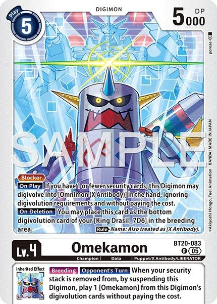 Image for Omekamon - BT20-083 (Reprint) - Digimon Card Game