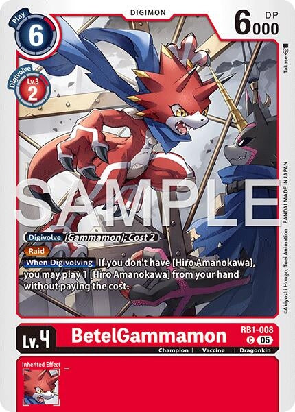 Image for BetelGammamon - RB1-008 (Reprint) - Digimon Card Game