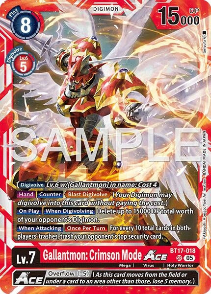 Image for Gallantmon: Crimson Mode ACE (Reprint) - Digimon Card Game