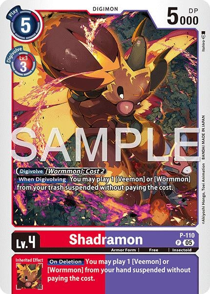 Image for Shadramon - P-110 (Reprint) - Digimon Card Game