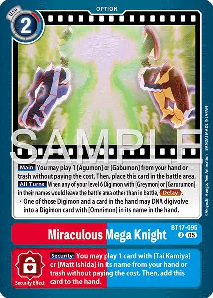 Image for Miraculous Mega Knight (Reprint) - Digimon Card Game