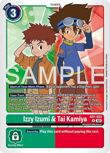 Image for Izzy Izumi & Tai Kamiya - Digimon Card Game