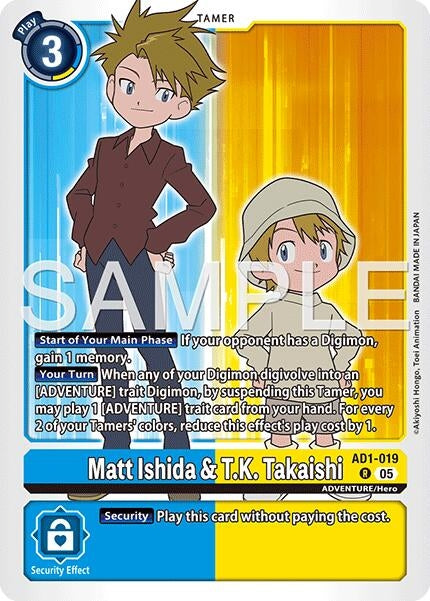 Image for Matt Ishida & T.K. Takaishi - Digimon Card Game