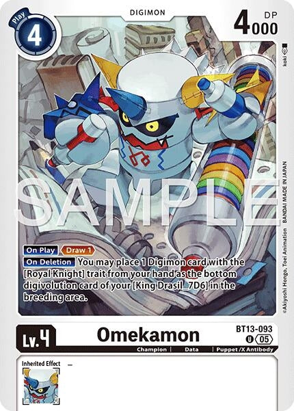Image for Omekamon - BT13-093 (Reprint) - Digimon Card Game