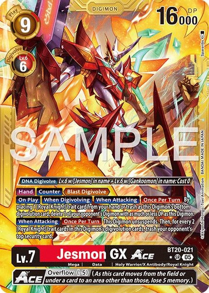 Image for Jesmon GX ACE (Gold Border) - Digimon Card Game