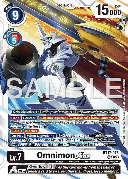 Image for Omnimon ACE (Reprint) - Digimon Card Game
