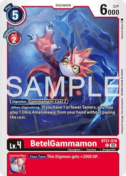Image for BetelGammamon - BT21-019 (Reprint) - Digimon Card Game