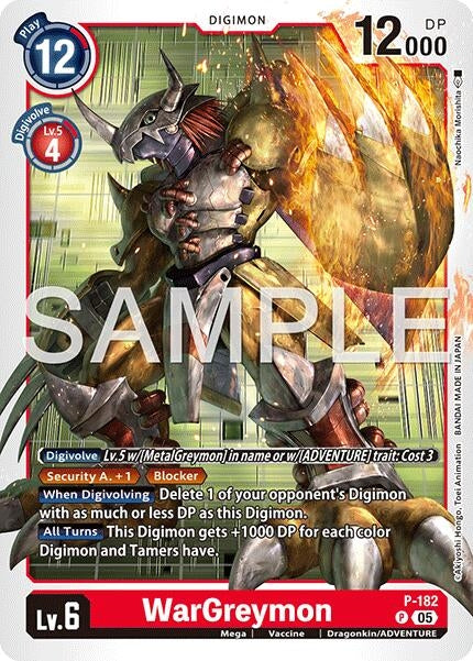Image for WarGreymon - P-182 (Reprint) - Digimon Card Game