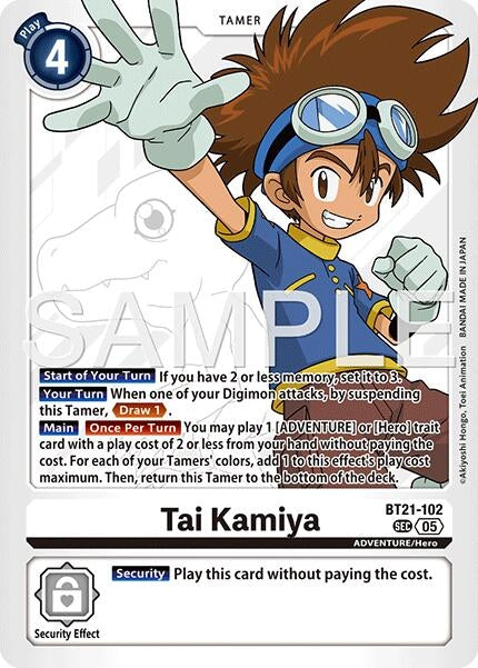 Image for Tai Kamiya - BT21-102 (Reprint) - Digimon Card Game