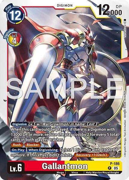 Image for Gallantmon - P-186 (Reprint) - Digimon Card Game